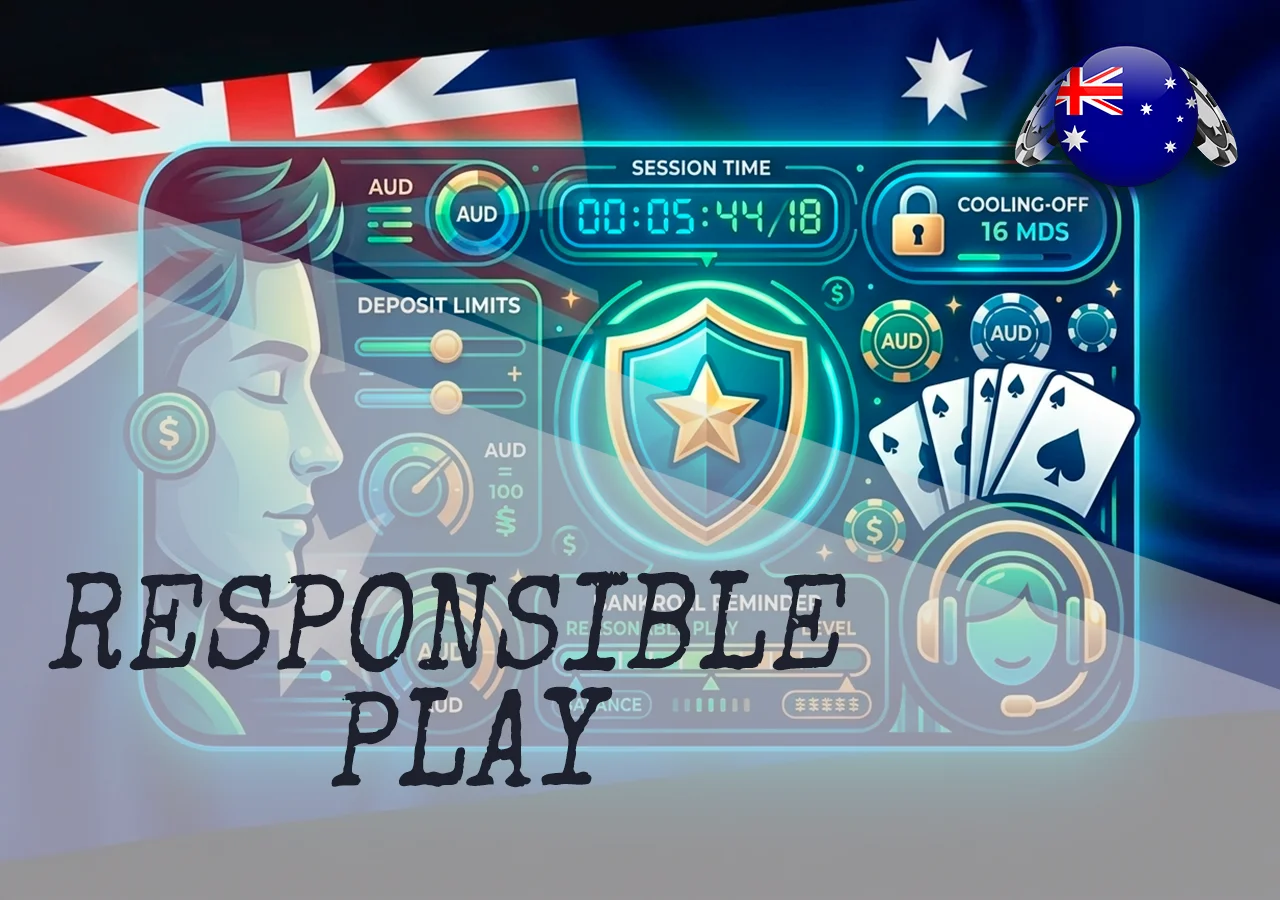 Responsible play at instant withdrawal casinos in Australia with limits, timer, cooling-off, support, and bankroll control